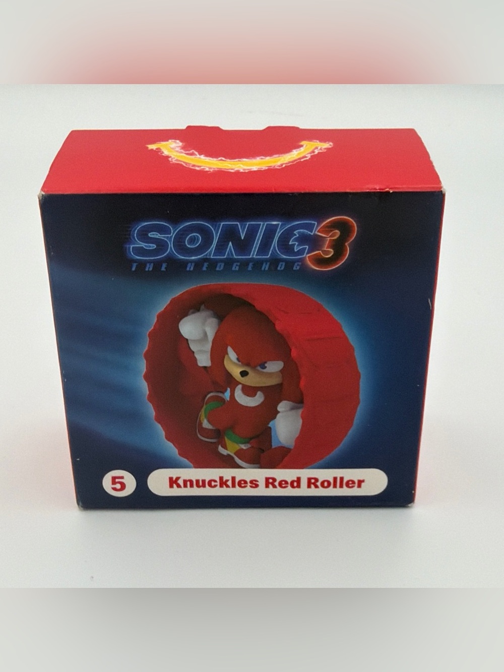 McDonald's Sonic 3 Knuckles Red Roller Figure - Red
